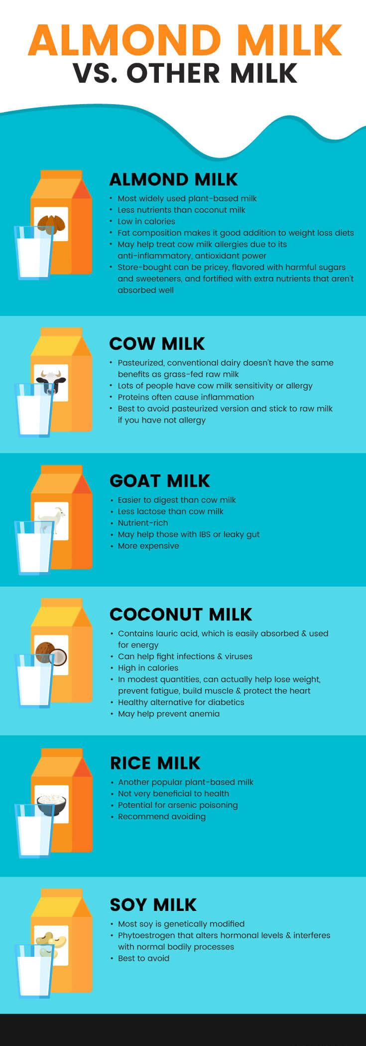 Almond milk vs other milk MKexpressnet