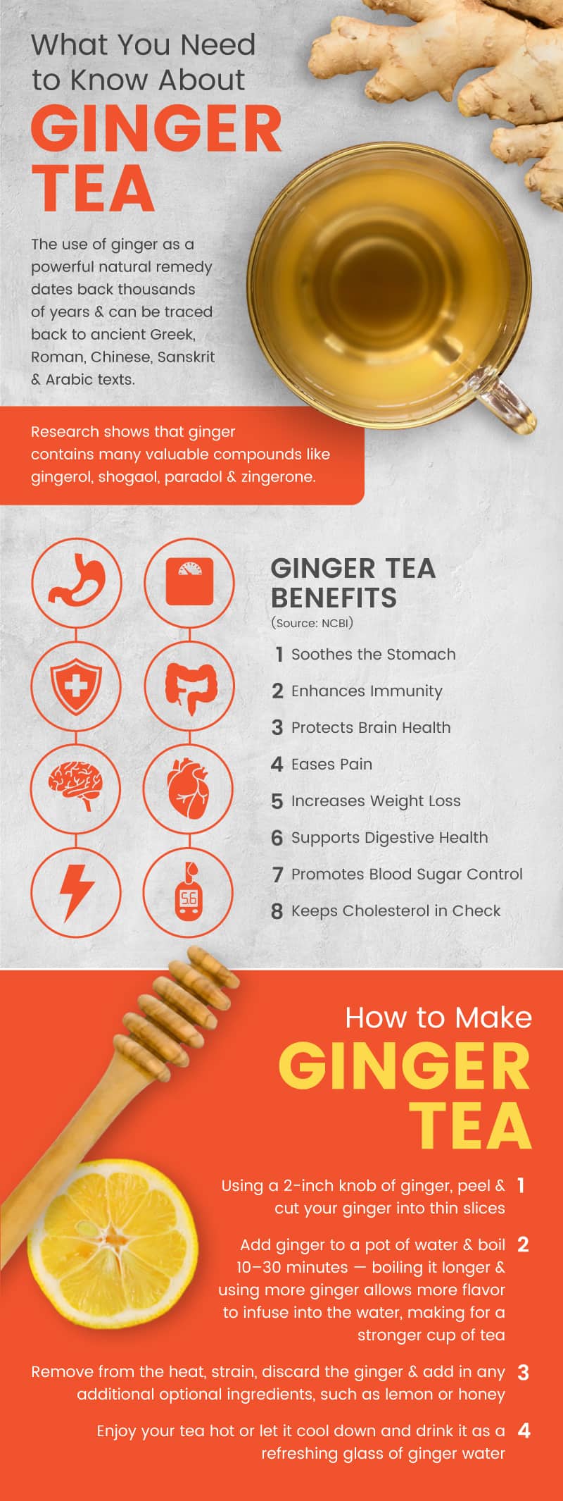 Ginger tea benefits Dr Axe